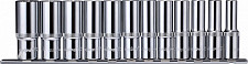 Набор Ombra 912212 головок торцевых глубоких 12 гранных 1/2"DR на держателе, 10-24 мм, 12 предметов от Водопад  фото 1