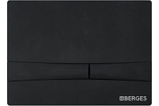 Комплект инсталляции Berges NOVUM525 043326, кнопка F5 soft touch черный, унитаз Ventas Black, сиденье от Водопад  фото 5